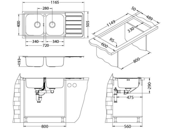 LINE MAXIM 100 – sifon na poklon F/S ugradnja - Image 2