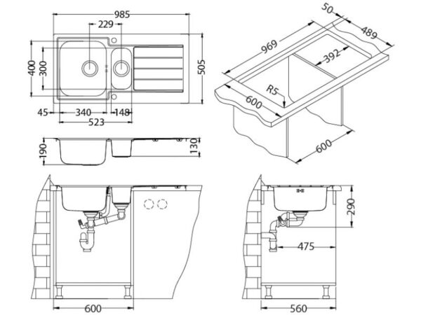 LINE MAXIM 10 – sifon na poklon sat I ugradnja - Image 2