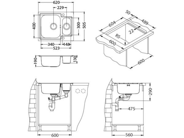 LINE MAXIM 50 – sifon na poklon F/S ugradnja - Image 2