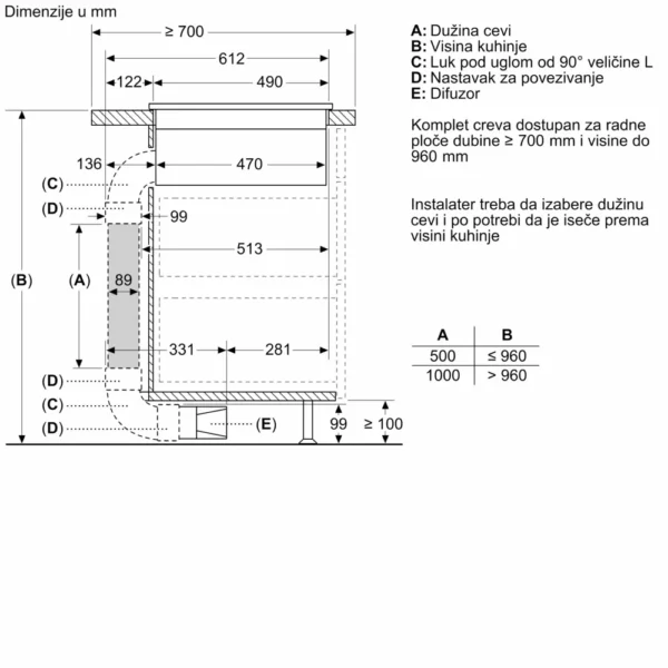 Bosch, Indukciona ploča za kuvanje sa integrisanim aspiratorom 60 cm ugradnja bez okvira - Image 15