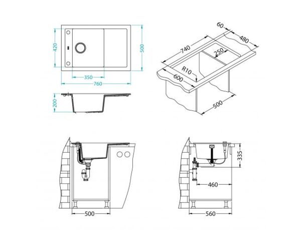 FORMIC 30 sa sifonom steel - Image 3