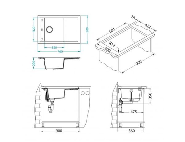 FORMIC 30 sa sifonom steel - Image 2