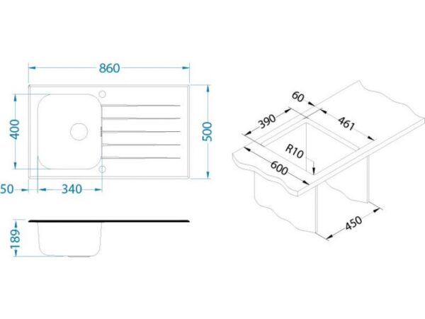 GLASSIX 10 crna - Image 3