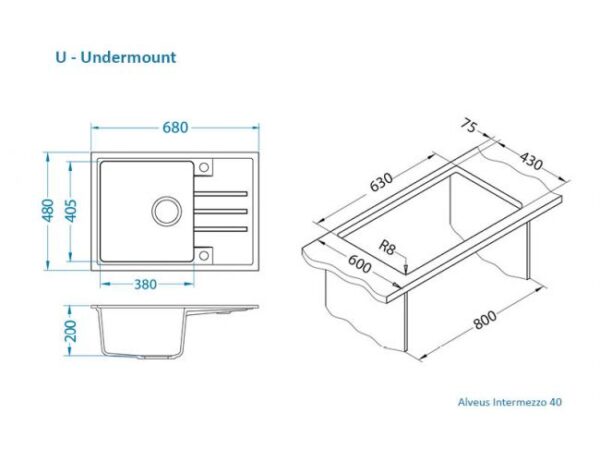 INTERMEZZO 40 sa sifonom concrete G81 - Image 3
