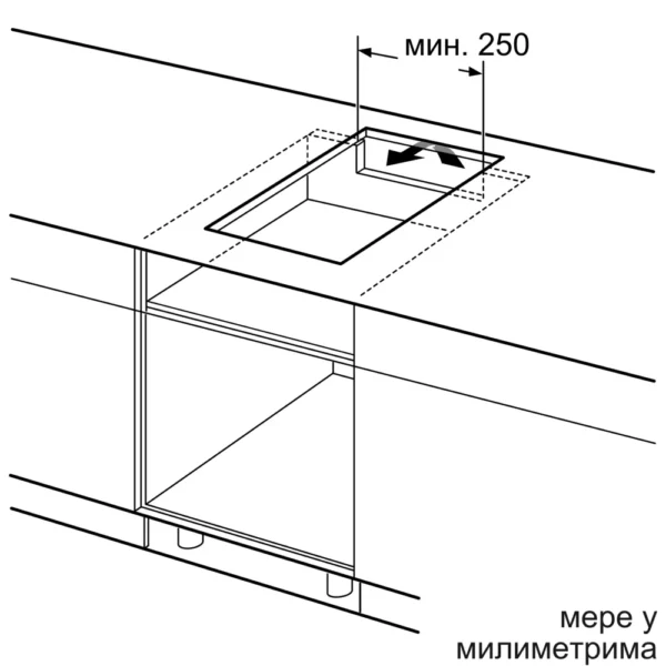 Bosch, Flex induction ploča za kuvanje 30 cm Crna, ugradnja sa okvirom - Image 2