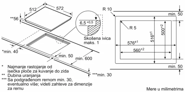 Bosch, Indukciona ploča za kuvanje 60 cm Crna, ugradnja u ravni radne ploče - Image 8