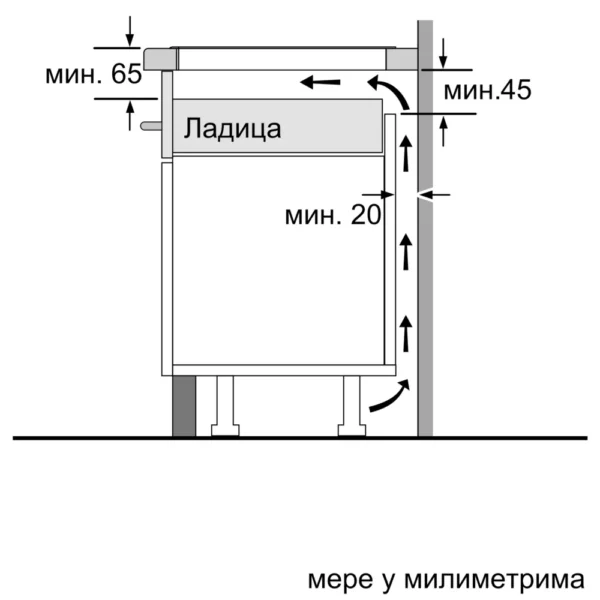 Bosch, 30 cm Crna, ugradnja sa okvirom - Image 4