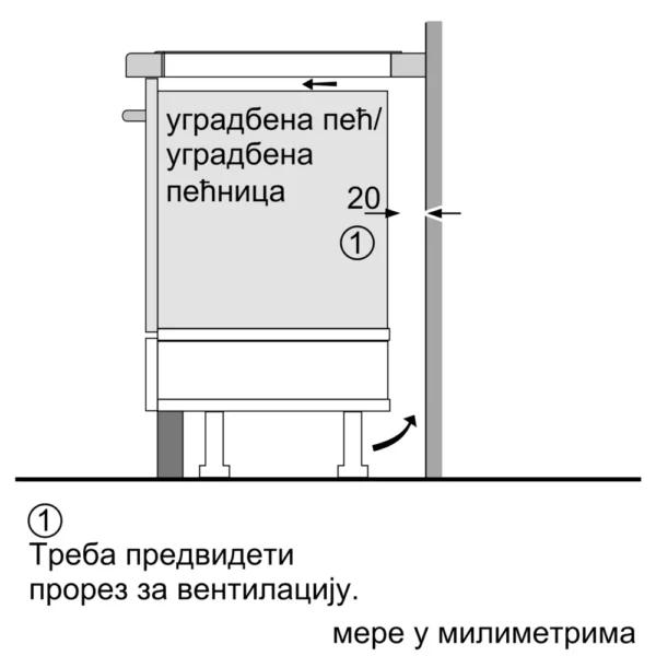 Bosch, 30 cm Crna, ugradnja sa okvirom - Image 5