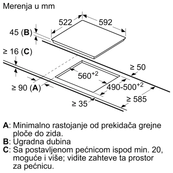Bosch, Električna ploča za kuvanje 60 cm Crna - Image 4