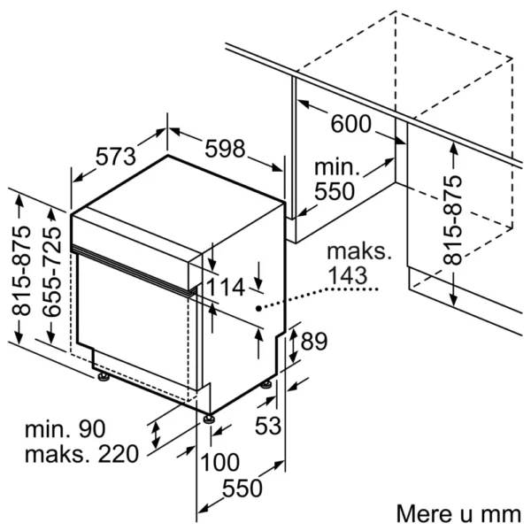 Bosch, Ugradna mašina za pranje sudova 60 cm Nerđajući čelik - Image 9