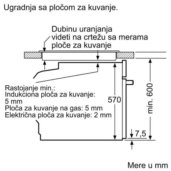 Bosch, Ugradna rerna sa dodatnom funkcijom pečenja na pari 60 x 60 cm Nerđajući čelik - Image 7