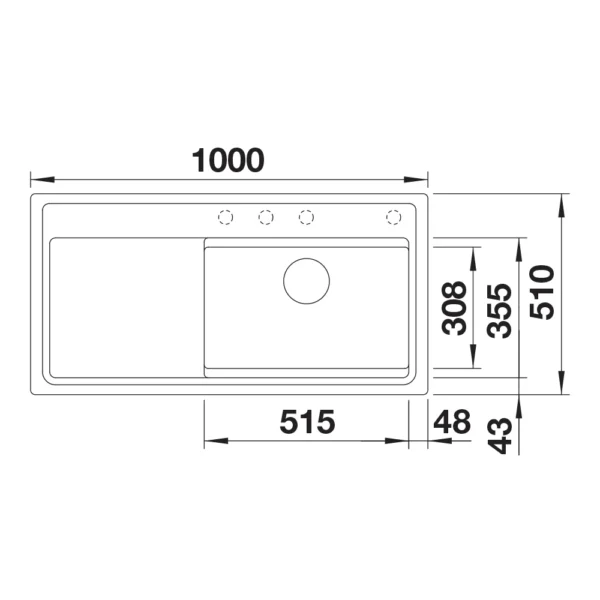 BLANCO ETAGON XL 6 S crna sa p.č. + pribor - Image 2