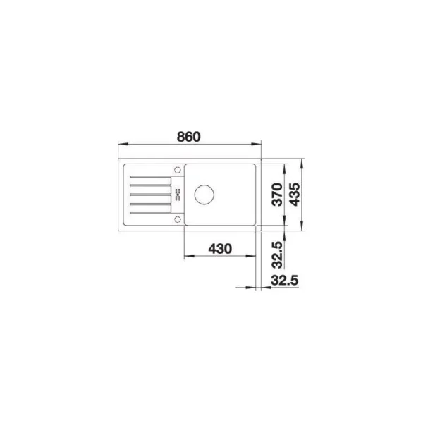 BLANCO FAVUM XL 6 S antracit - Image 2