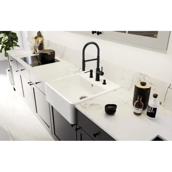 BLANCO PANOR 60 kristalno bela 2 rupe