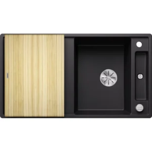 BLANCO AXIA III 5 S silgranit sa p.č + pribor drvena daska