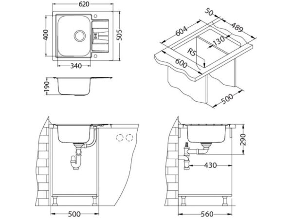 LINE MAXIM 60 – sifon na poklon F/S ugradnja - Image 2